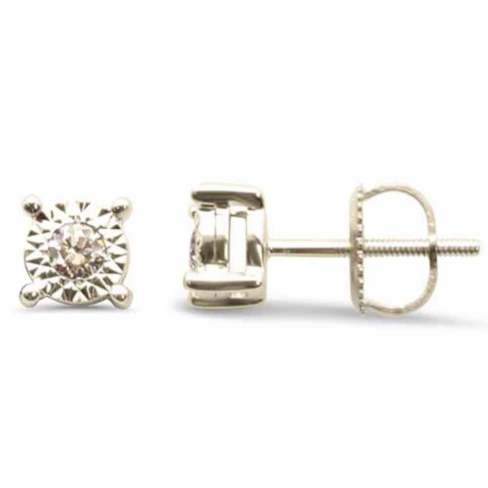 DIAMOND CLOSEOUT! .15ct G SI 10K Yellow Gold Diamond Fashion Earrings