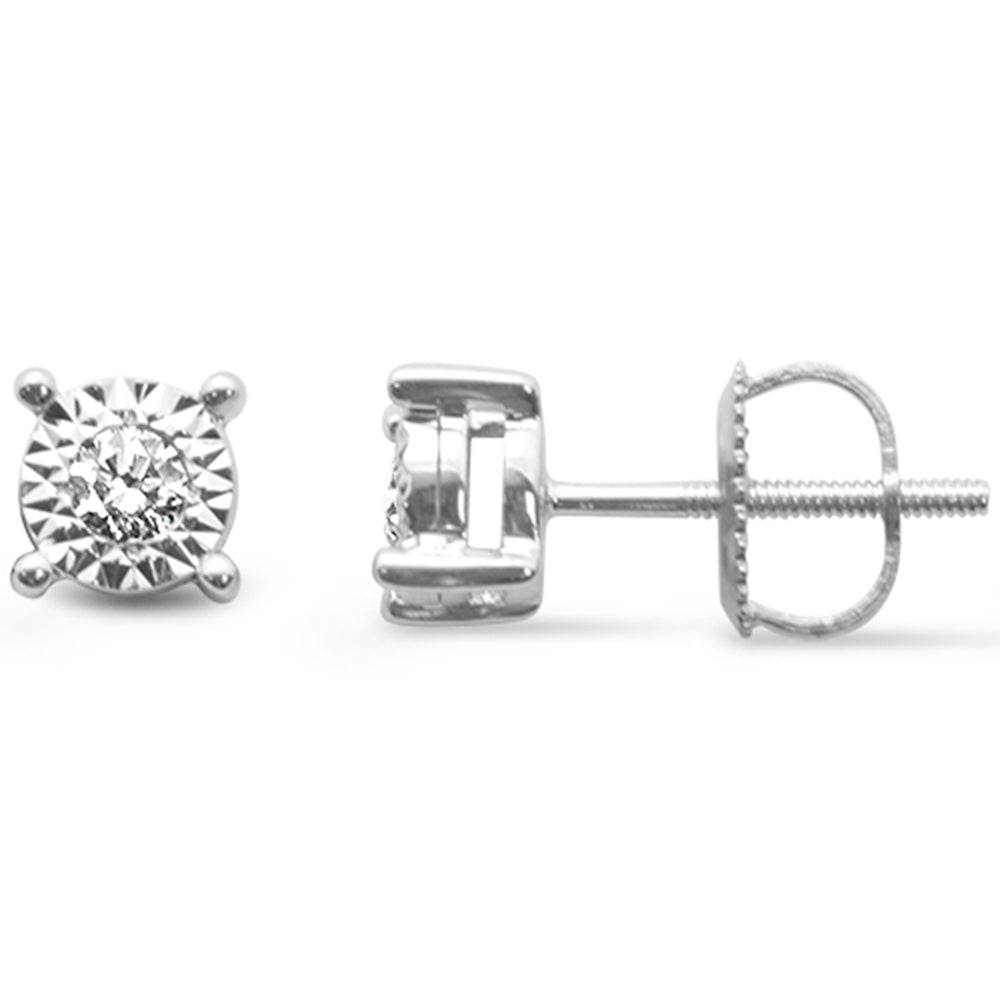 .15ct G SI 14K White Gold Diamond Fashion Earrings