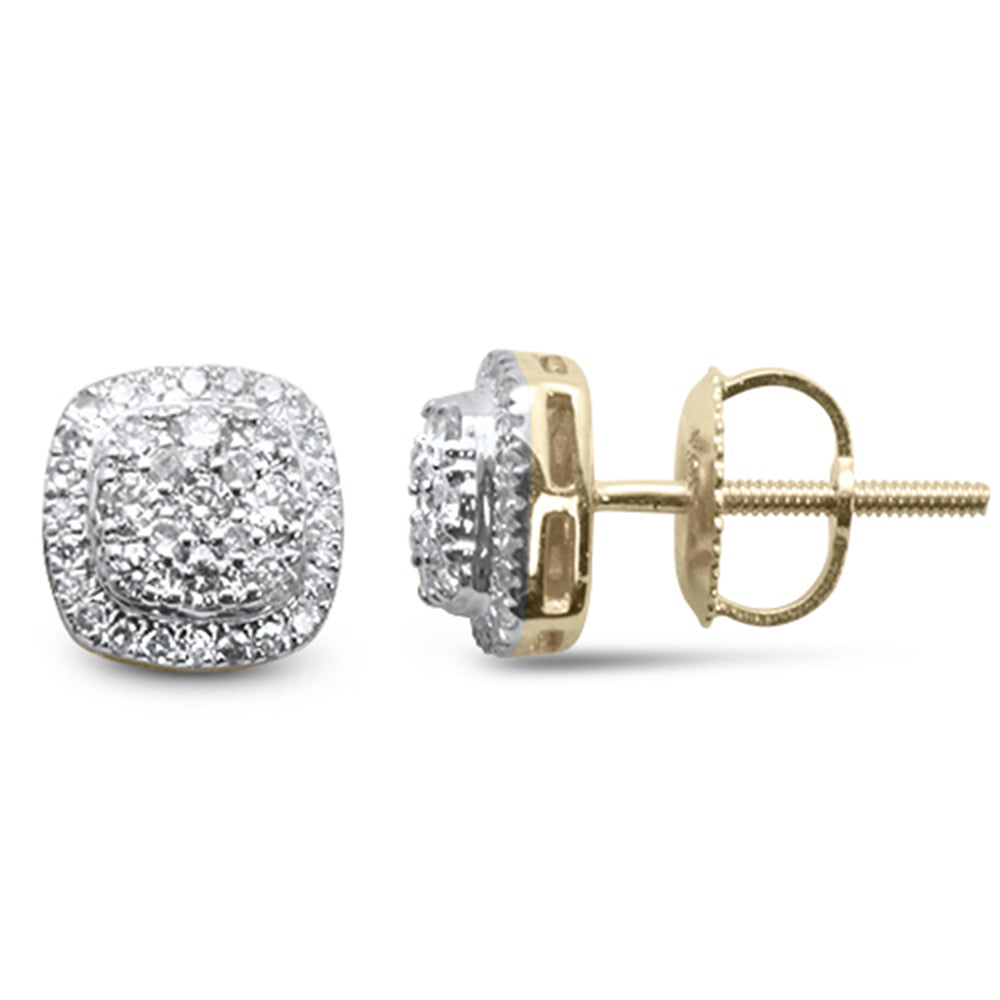 DIAMOND CLOSEOUT! .37ct G SI 10K Yellow Gold Diamond Fashion Earrings