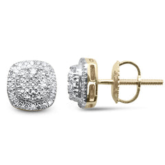 DIAMOND CLOSEOUT! .37ct G SI 10K Yellow Gold Diamond Fashion Earrings