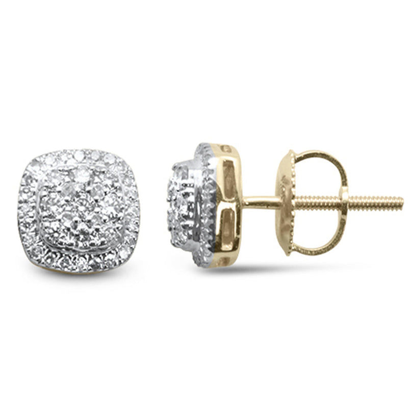 DIAMOND CLOSEOUT! .37ct G SI 10K Yellow Gold Diamond Fashion Earrings