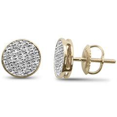 DIAMOND CLOSEOUT! .20ct G SI 10K Yellow Gold Diamond Round Shaped Fashion Earrings