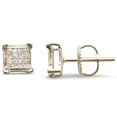 DIAMOND CLOSEOUT! .10ct G SI 10K Yellow Gold Diamond Fashion Earrings