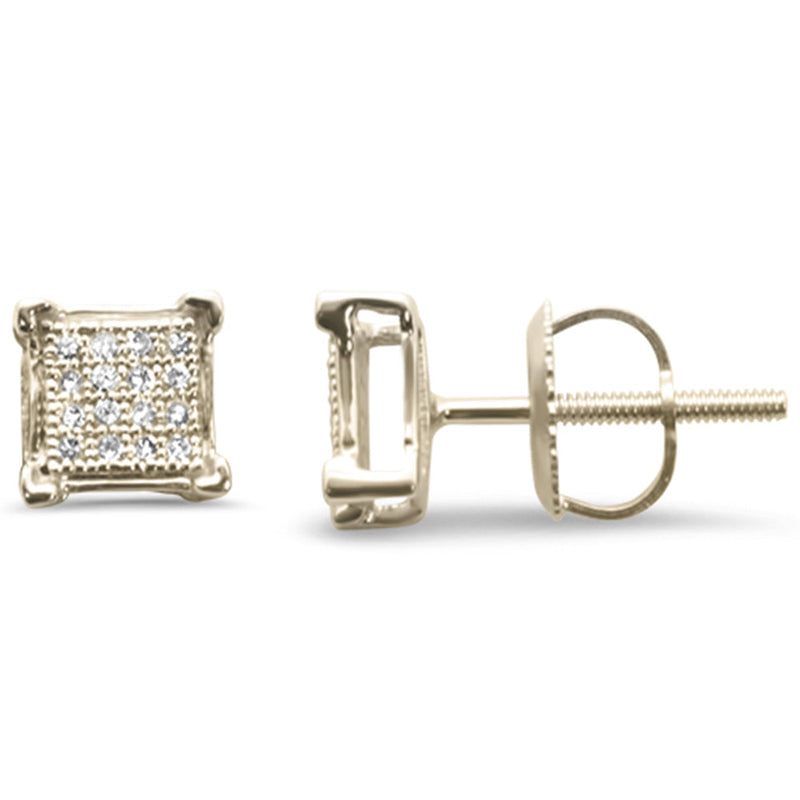 DIAMOND CLOSEOUT! .10ct G SI 10K Yellow Gold Diamond Fashion Earrings