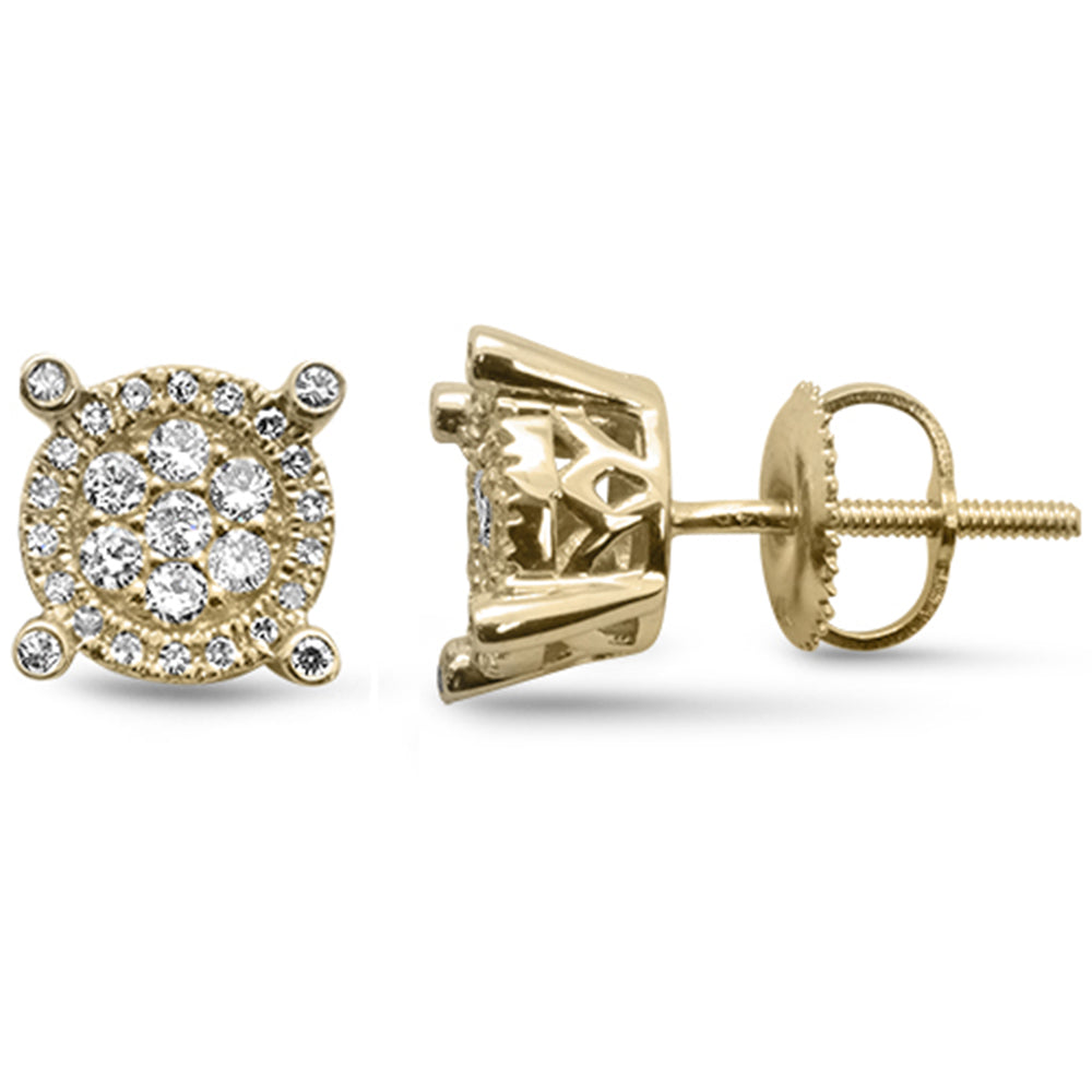 DIAMOND CLOSEOUT!  .32ct G SI 10KT Yellow Gold Diamond Round Stud Earrings
