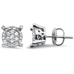 DIAMOND CLOSEOUT!  .33ct G SI 14KT White Gold Diamond Round Stud Earrings