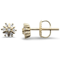DIAMOND CLOSEOUT! .10ct G SI 10KT Yellow Gold Diamond Round Stud Earrings