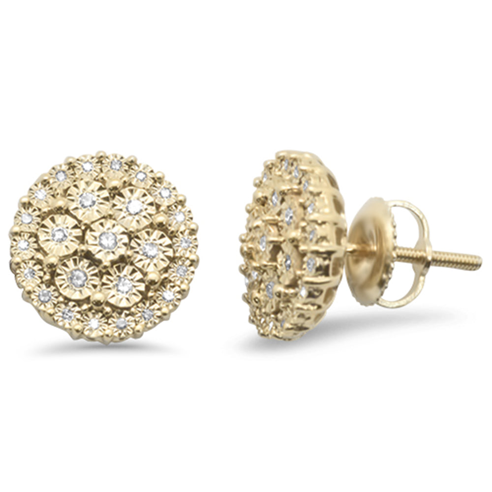 DIAMOND CLOSEOUT! .11ct G SI 10KT Yellow Gold Diamond Round Shaped Earrings