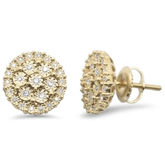 DIAMOND CLOSEOUT! .11ct G SI 10KT Yellow Gold Diamond Round Shaped Earrings
