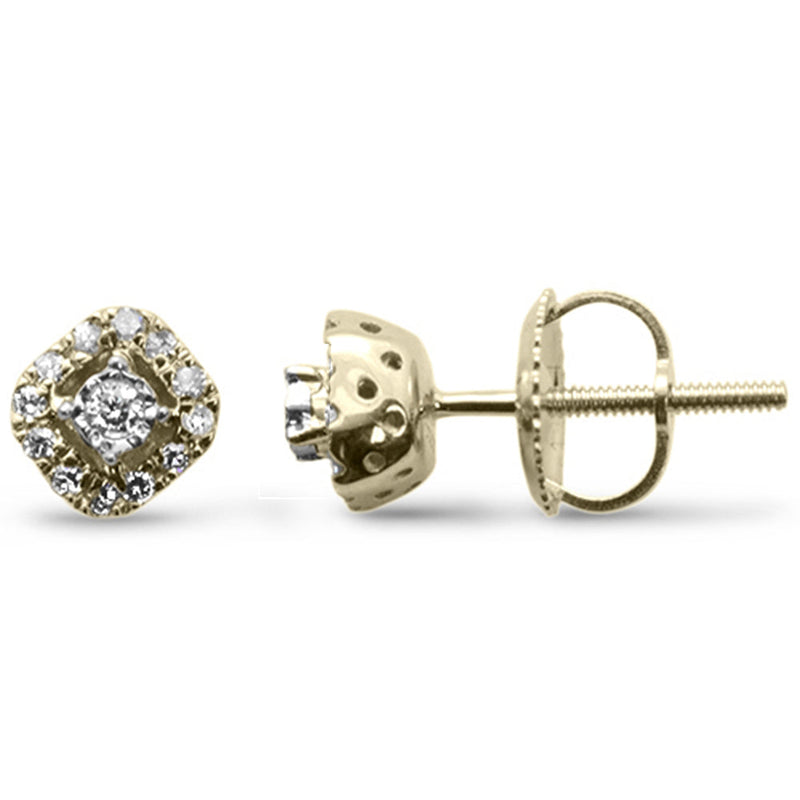DIAMOND CLOSEOUT! .13ct G SI 10K Yellow Gold Diamond Stud Fine Stud Earrings