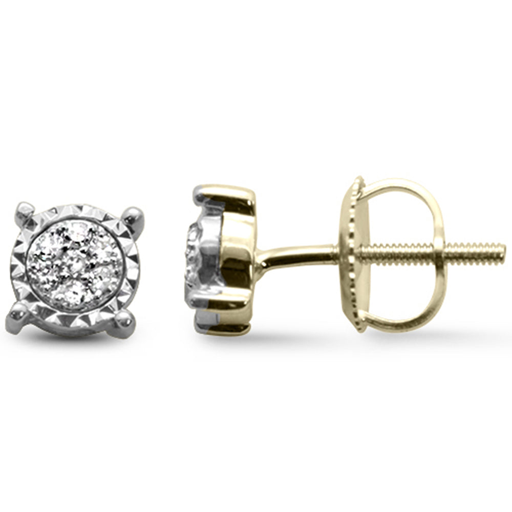 DIAMOND CLOSEOUT! .11ct G SI 10K Yellow Gold Diamond Stud Fine Stud Earrings