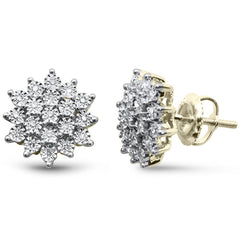 DIAMOND CLOSEOUT!  .15ct G SI 10K Yellow Gold Diamond Fashion Earrings