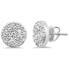 DIAMOND CLOSEOUT! 1.01ct G SI 14K White Gold Round Shaped Earrings