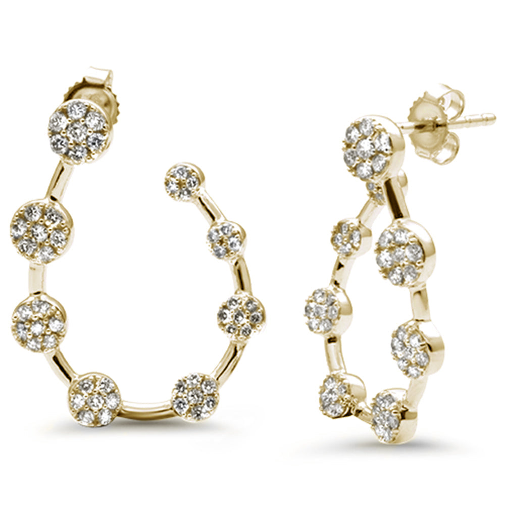 SPECIAL! .74ct G SI 14K Yellow Gold Diamond Hoop Earring