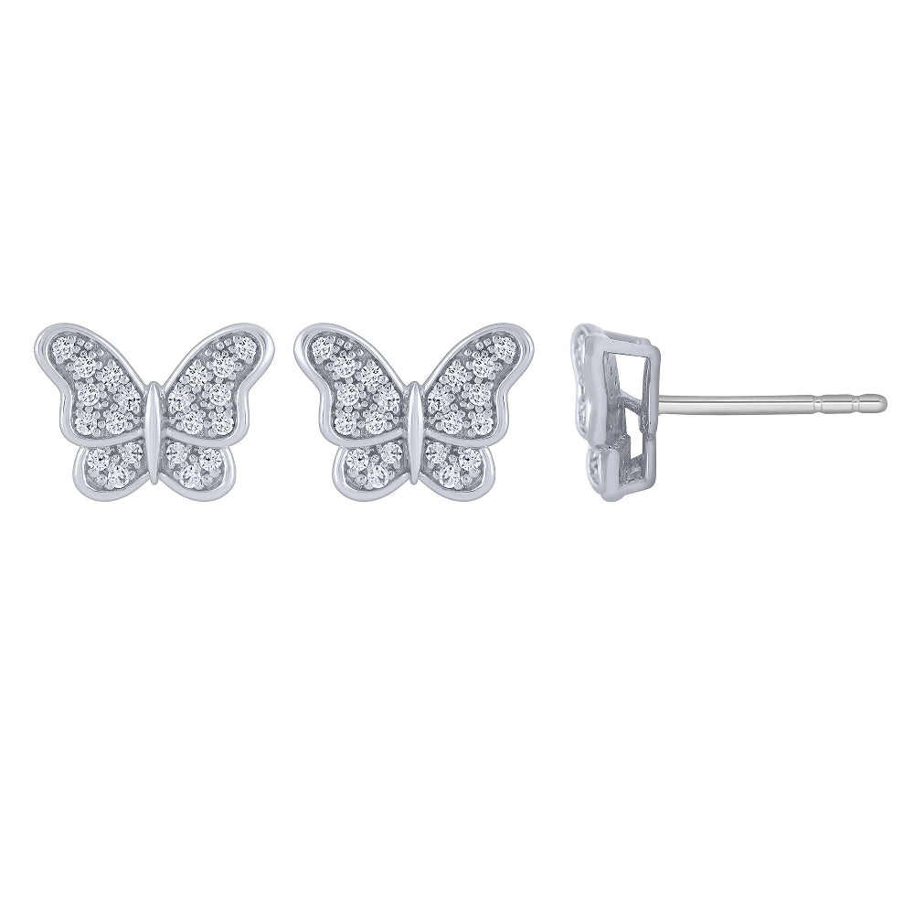 SPECIAL! .15ct G SI 14K White Gold Diamond Butterfly Earring