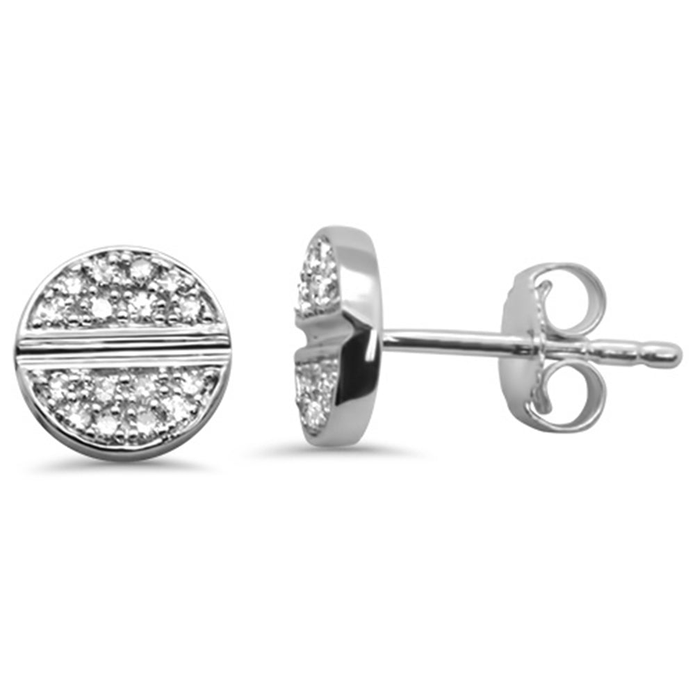 DIAMOND CLOSEOUT!  .16ct G SI 14K White Gold Diamond Round Shaped Earring