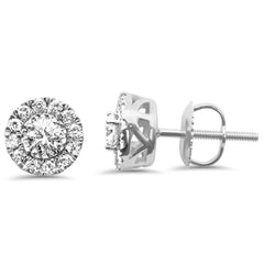 SPECIAL! .50ct G SI 14K White Gold Diamond Halo Earrings