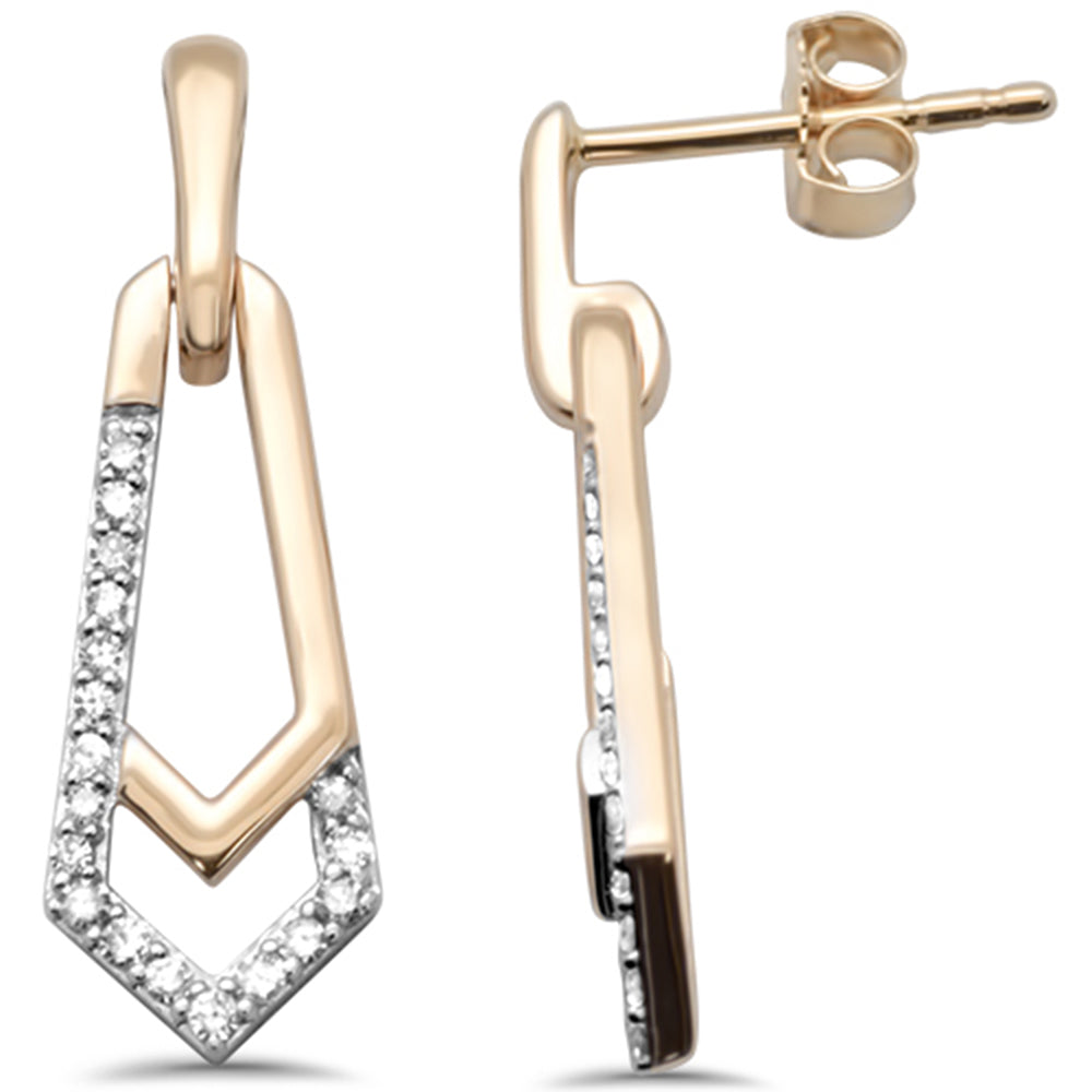 SPECIAL! .20ct G SI 14K Yellow Gold Diamond Ladies Drop Earrings