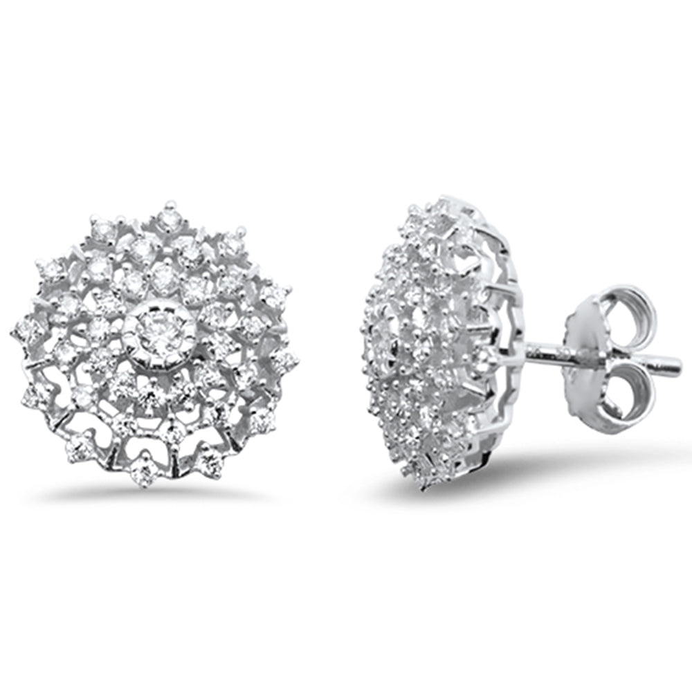 DIAMOND CLOSEOUT! .52ct G SI 10K Yellow Gold Diamond Round Multi Row Earrings