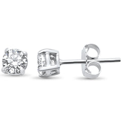 SPECIAL! 1.42ct G SI 14K White Gold Round Diamond Solitaire Earrings