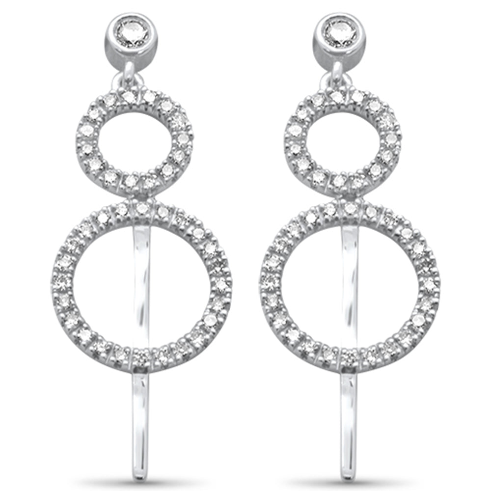 DIAMOND CLOSEOUT! .38ct G SI 14K White Gold Diamond Drop Dangle Earrings