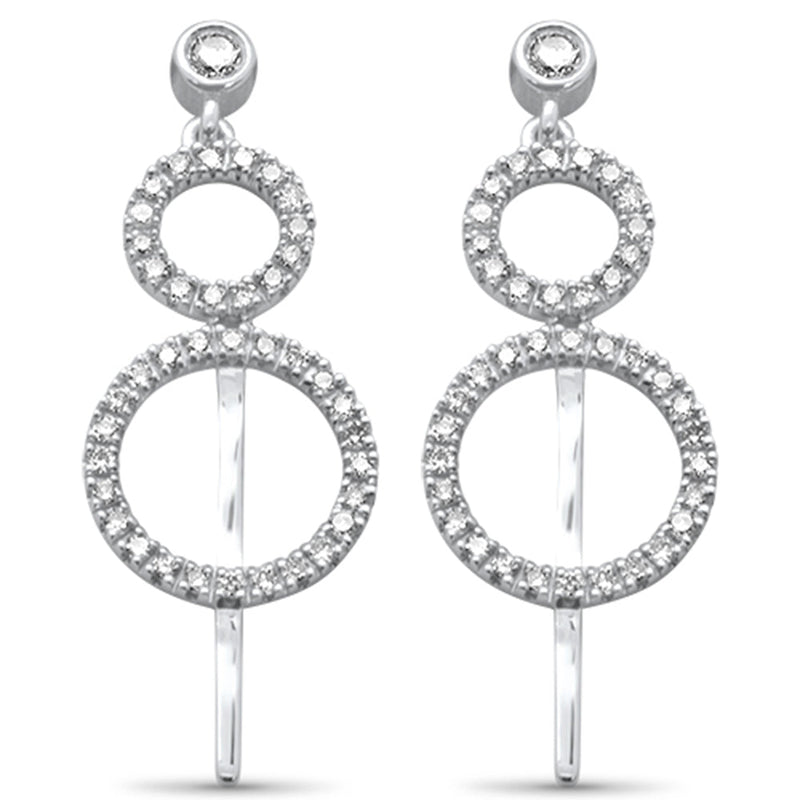 DIAMOND CLOSEOUT! .38ct G SI 14K White Gold Diamond Drop Dangle Earrings