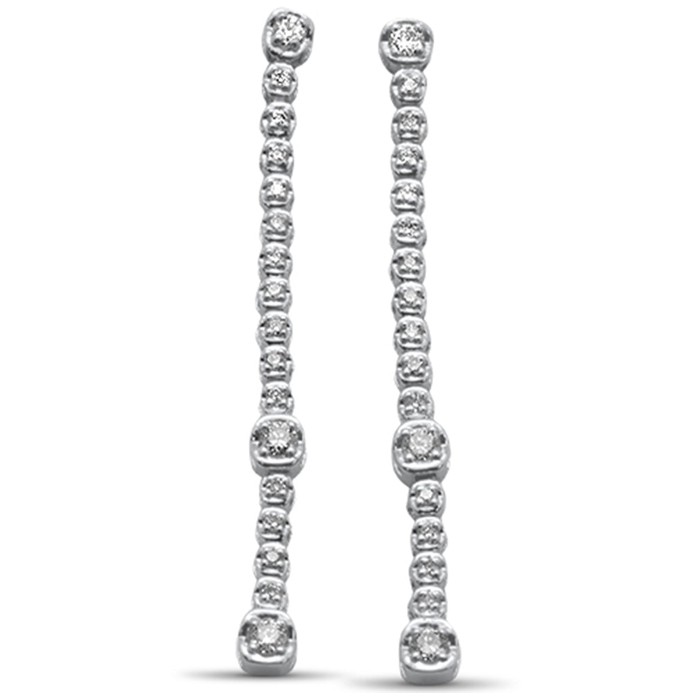 SPECIAL! .32ct G SI 14K White Gold Diamond Dangle Earrings