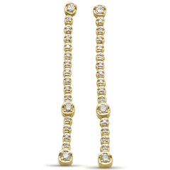 SPECIAL! .31ct G SI 14K Yellow Gold Diamond Dangle Earrings