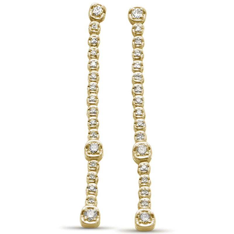 SPECIAL! .31ct G SI 14K Yellow Gold Diamond Dangle Earrings