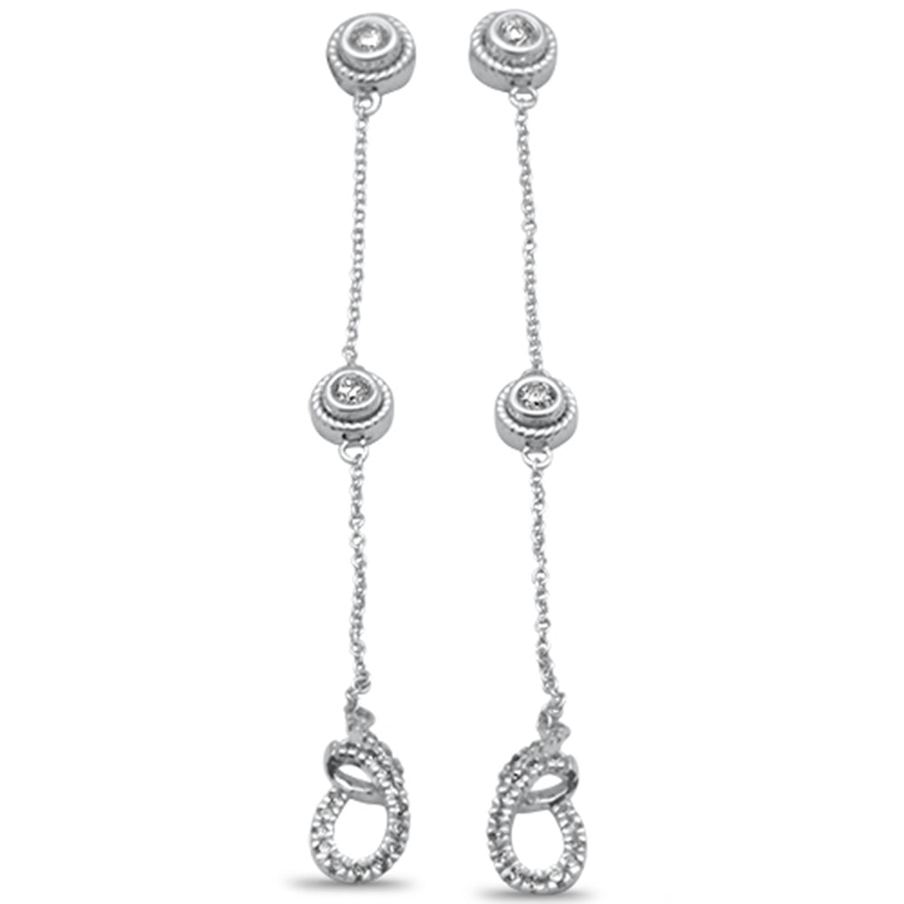 DIAMOND CLOSEOUT! .36ct G SI 14K White Gold Diamond Dangle Earrings