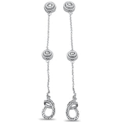 DIAMOND CLOSEOUT! .36ct G SI 14K White Gold Diamond Dangle Earrings