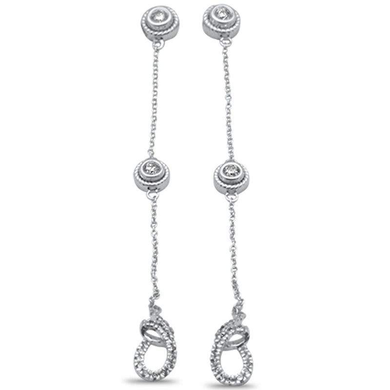 DIAMOND CLOSEOUT! .36ct G SI 14K White Gold Diamond Dangle Earrings