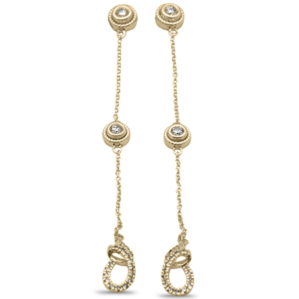 DIAMOND CLOSEOUT! .36ct G SI 14K Yellow Gold Diamond Dangle Earrings