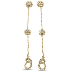DIAMOND CLOSEOUT! .36ct G SI 14K Yellow Gold Diamond Dangle Earrings