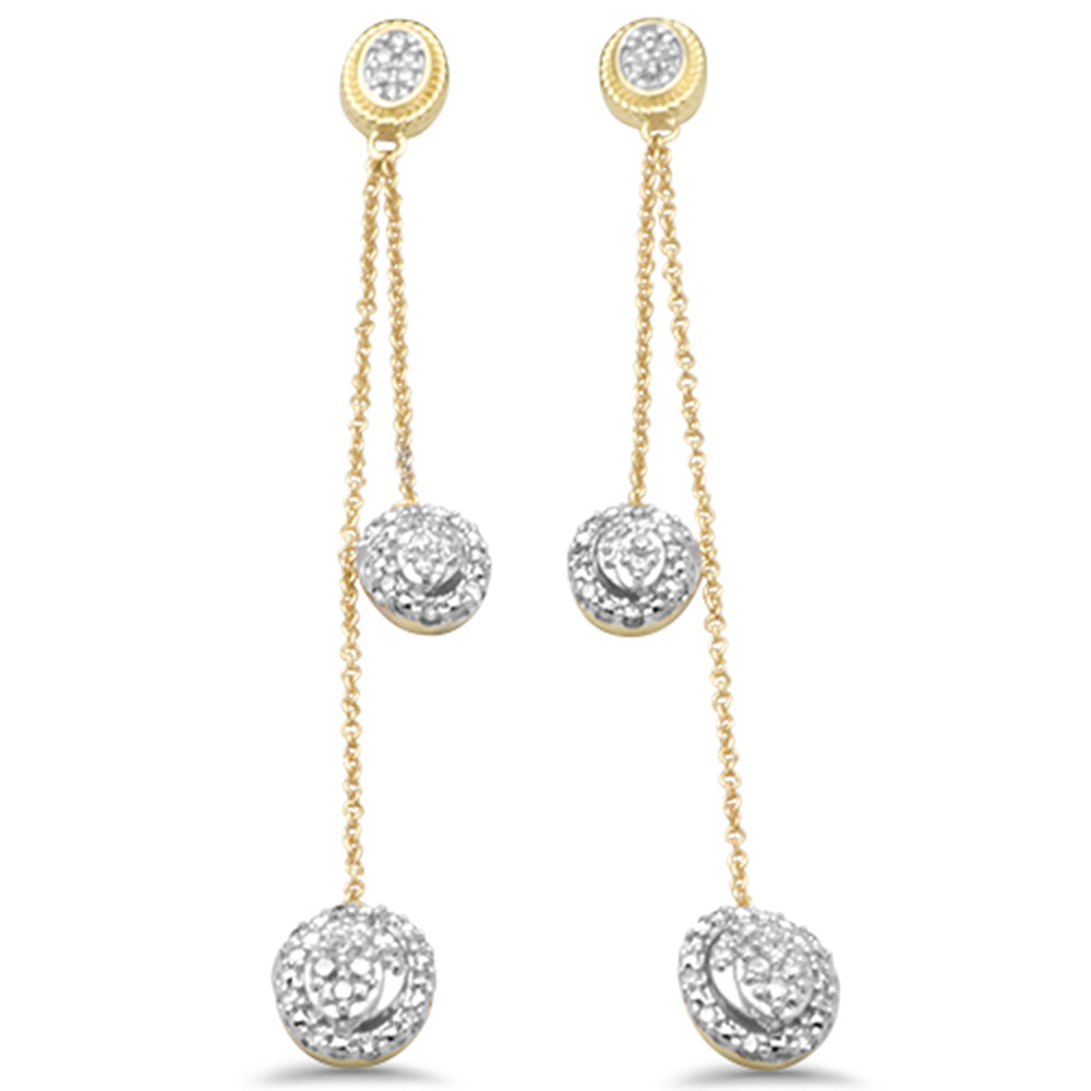 SPECIAL! .36ct G SI 14K Yellow Gold Diamond Dangling Earrings