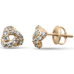 SPECIAL! .40ct G SI 14K Yellow Gold Diamond Knot Style Earrings