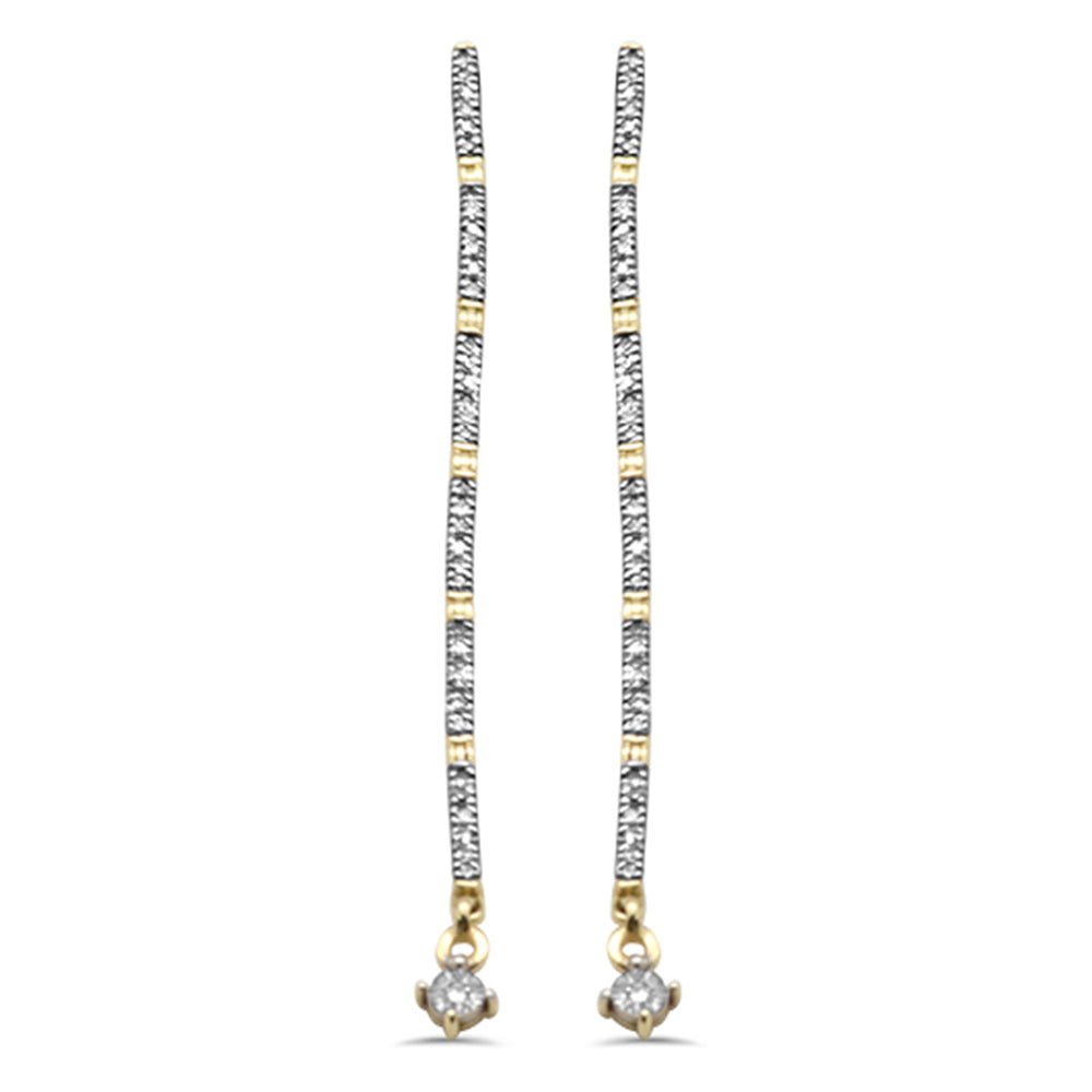 SPECIAL! .23ct G SI 14K Yellow Gold Diamond Drop Dangle Screw Back Earrings