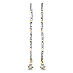 SPECIAL! .23ct G SI 14K Yellow Gold Diamond Drop Dangle Screw Back Earrings