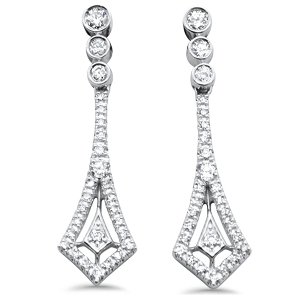 SPECIAL!.49ct G SI 14K White Gold Diamond Drop Dangle Earrings