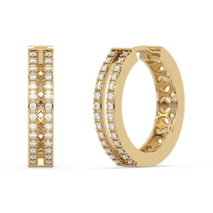 SPECIAL! .26ct G SI 14K Yellow Gold Diamond Hoop Earrings