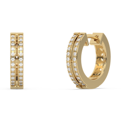 SPECIAL! .16ct G SI 14K Yellow Gold Diamond Hoop Earrings