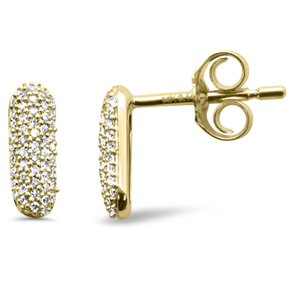 .14ct G SI 14K Yellow Gold Diamond Stud Earrings