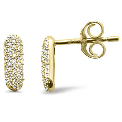 .14ct G SI 14K Yellow Gold Diamond Stud Earrings