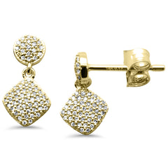 .17ct G SI 14K Yellow Gold Diamond Dangling Earings