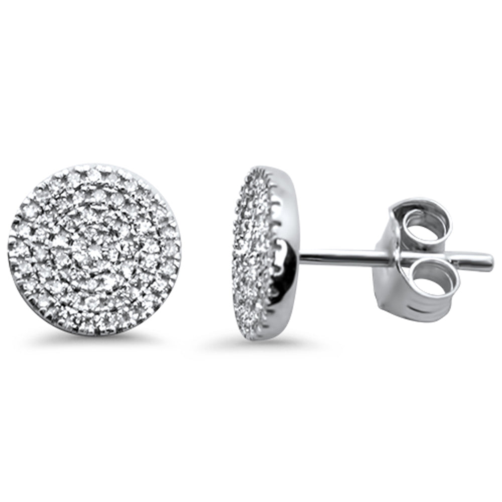 DIAMOND CLOSEOUT! .22ct G SI 14K White Gold Diamond Round Shaped Earrings