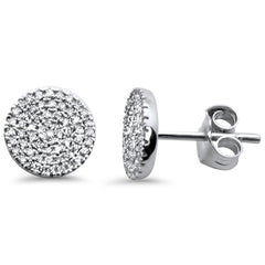 DIAMOND CLOSEOUT! .22ct G SI 14K White Gold Diamond Round Shaped Earrings