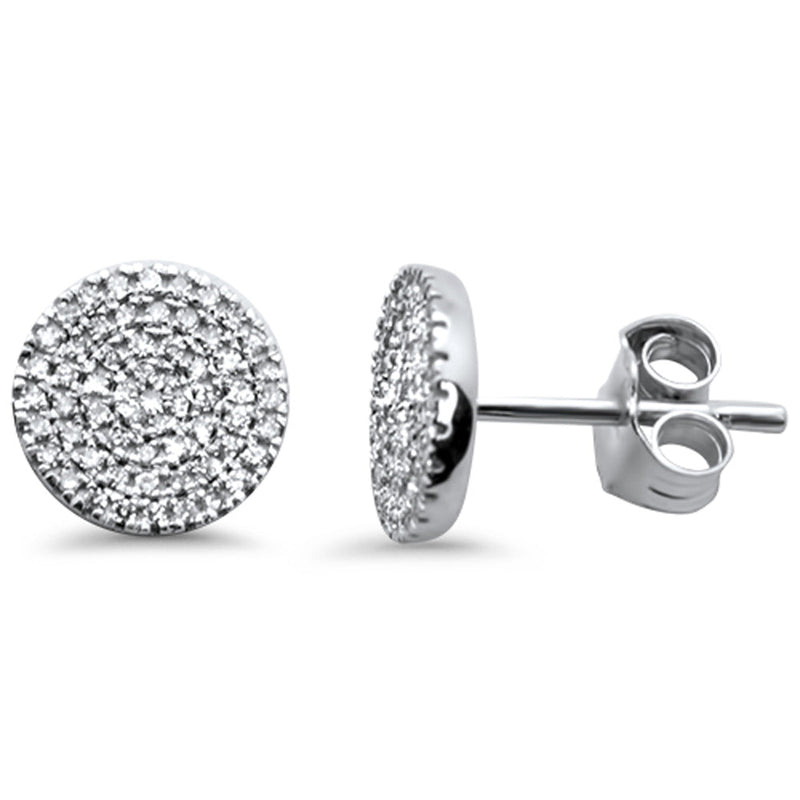 DIAMOND CLOSEOUT! .22ct G SI 14K White Gold Diamond Round Shaped Earrings