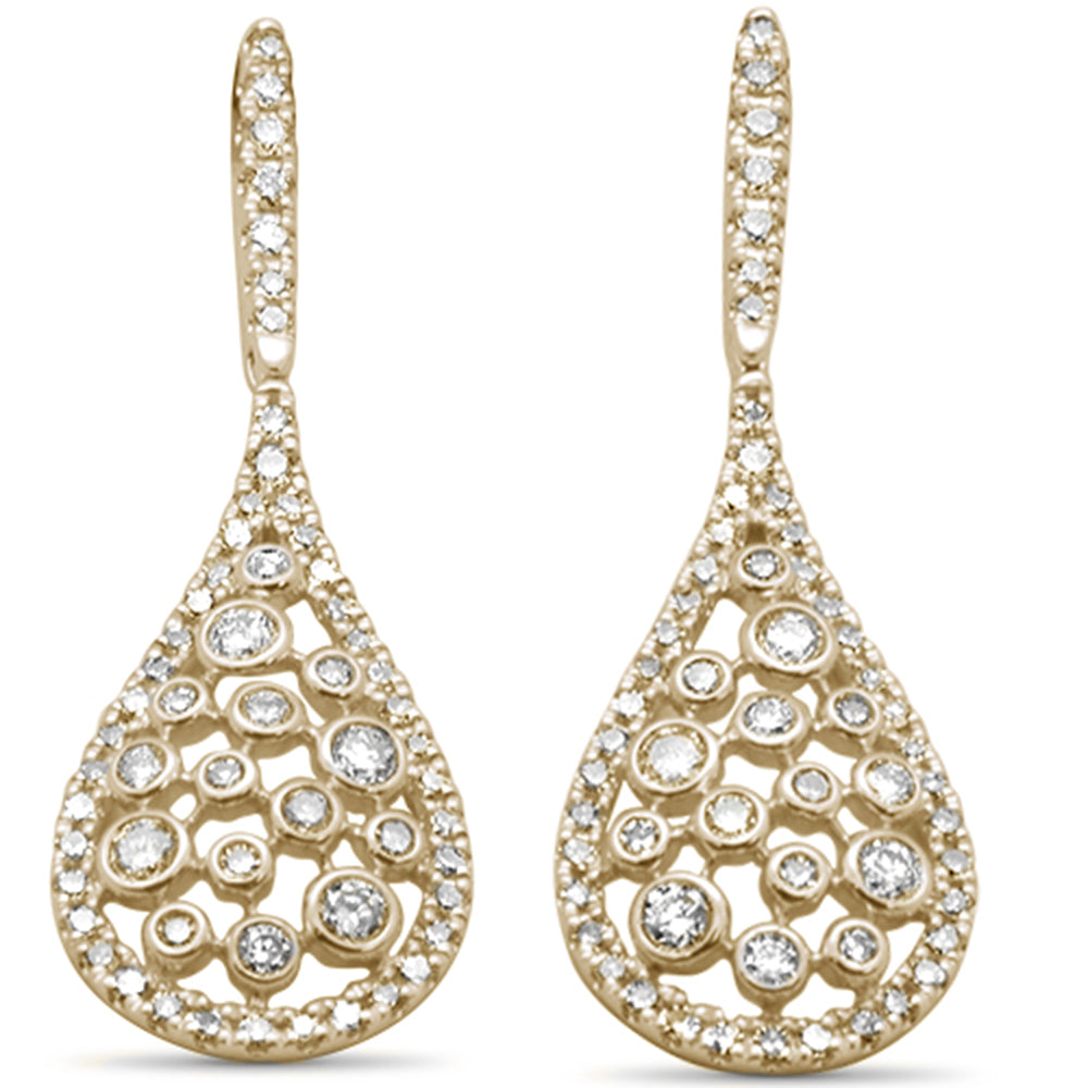 SPECIAL! 1.00ct  G SI 14K Yellow Gold Diamond Pear Shape Drop Earrings