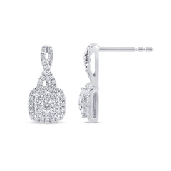 SPECIAL! .52ct G SI 14K White Gold Diamond Drop Earrings