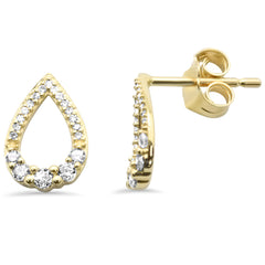 .23ct G SI 14K Yellow Gold Diamond Pear Shape Earrings